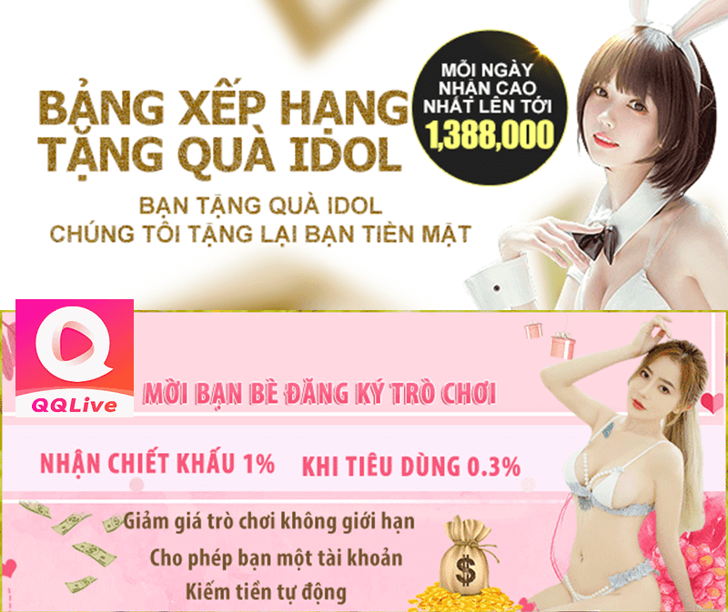chơi game tặng quà idol qqlive