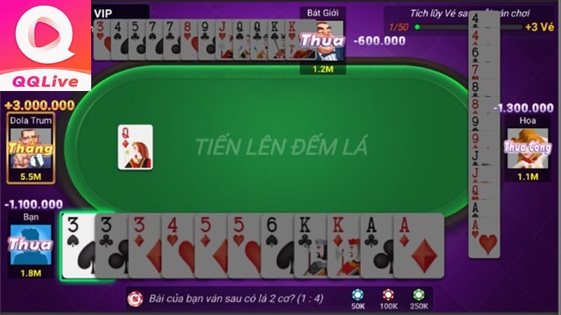game tiến lên đếm lá