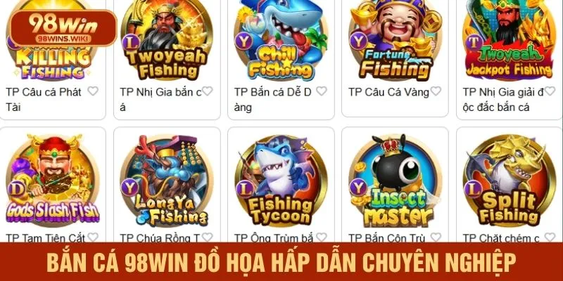 Vô vàn tựa game bắn cá với đồ họa hấp dẫn