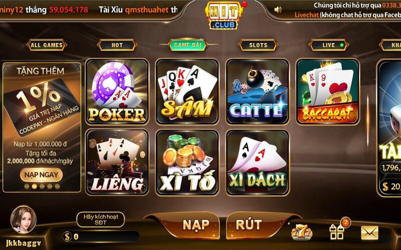 Những tính năng đặc biệt chỉ có tại game bài Hitclub