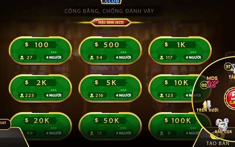 Game bài Mậu Binh Hitclub