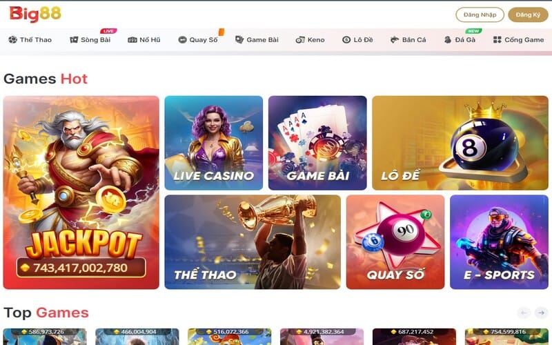 Kho game phong phú, nhiều phong cách